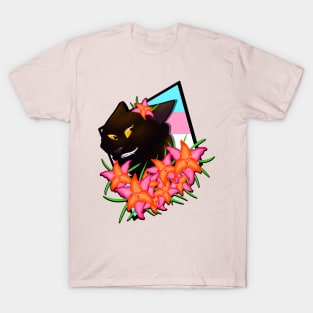 Trans Lesbian Night heart T-Shirt